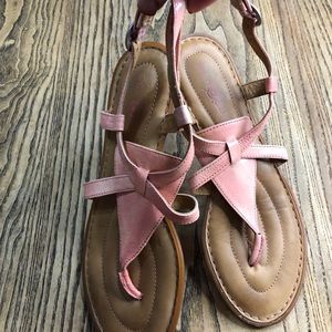 Born leather sandals petal pink